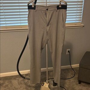 Zara Gray Chinos Straight Leg Structured Fabric